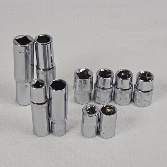 10mm Socket 10 Pcs Set 1/4" & 3/8" Multi Pack Magnetic Pick-up Tool - Picture 2 of 6